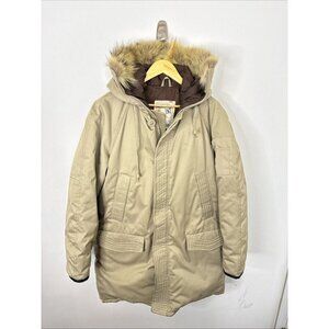 Vintage Canada North Men 40 Down Winter Parks Coat Fur Hood Trim